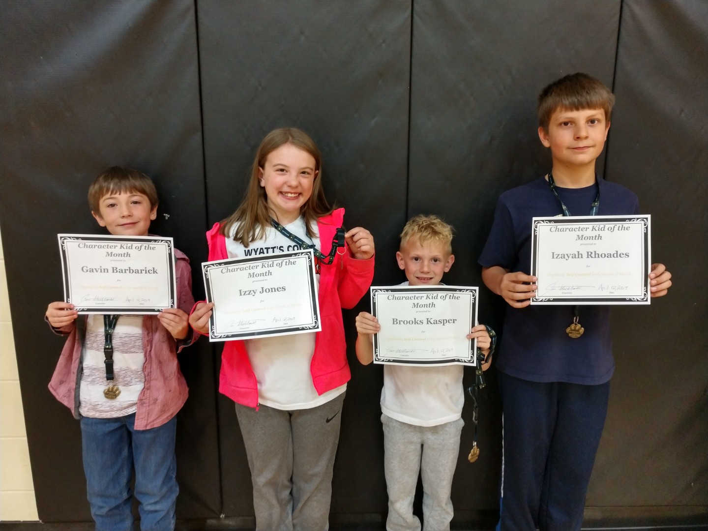 March Character Kids of the Month
